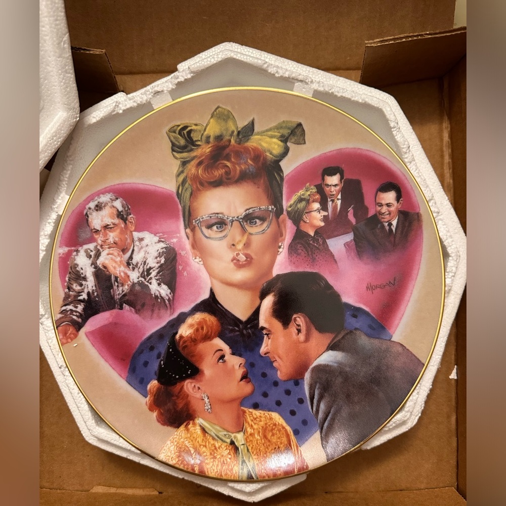 I Love Lucy L.A. At Last Collector Plate Hamilton Collection